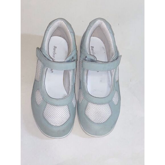 Barefoot Freedom Shoes - Barefoot Freedom Mary Jane Sneakers in Light Blue with Hook-and-Loop Strap  9WW